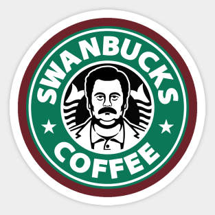 Swanbucks Coffee Sticker